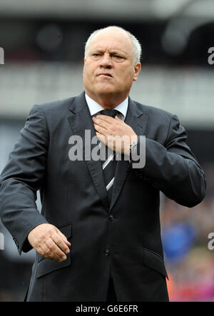 Martin Jol, direttore di Fulham, durante la partita della Barclays Premier League a Craven Cottage, Londra. PREMERE ASSOCIAZIONE foto. Data foto: Sabato 14 settembre 2013. Guarda la storia della Pennsylvania SOCCER Fulham. Il credito fotografico deve essere: Robin Parker/PA Wire. Foto Stock