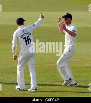 Cricket - LV=County Championship - Division One - Derbyshire v Durham - Giorno 2 - County Ground Foto Stock