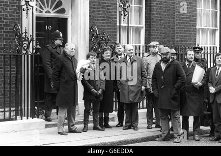 Politica - Tony Benn - 10 Downing Street, Londra Foto Stock