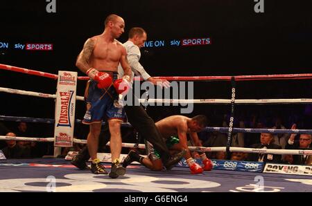 Boxing - VACANTE IBF Intercontinental Lightweight Championship - Kevin Mitchell v Marco Lopez - O2 Arena Foto Stock