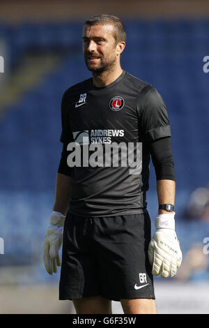 Calcio - Campionato Skybet - Burnley v Charlton Athletic - Turf Moor. Ben Hamer, allenatore del portiere atletico di Charlton Foto Stock