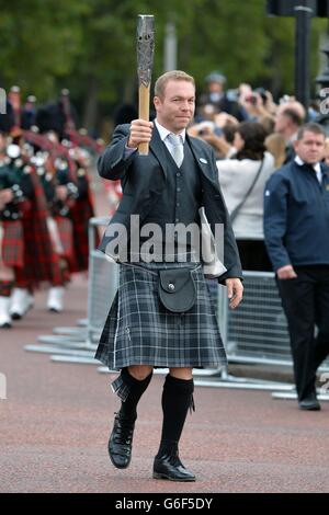 Glasgow 2014 Giochi del Commonwealth Baton Relay Foto Stock