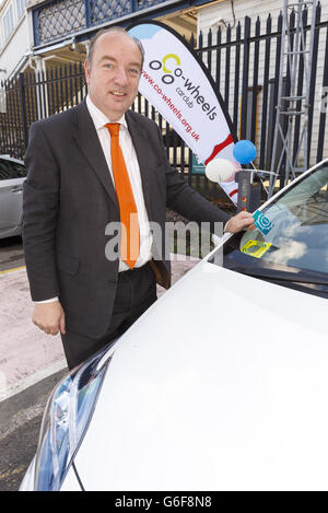 Toyota Prius consegna - Lewes Foto Stock