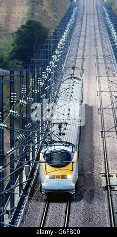 Vacanze Eurostar record di velocità Foto Stock