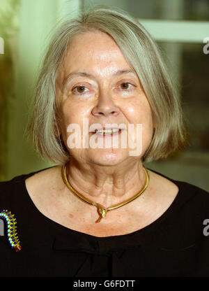 Il vice presidente della Corte suprema del giudice britannico Brenda Hale, in occasione di una conferenza stampa tenutasi presso l'edificio della Corte suprema a Westminster, nel centro di Londra. Foto Stock