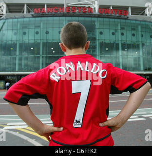 SOCCER Man Utd kit di replica Foto Stock