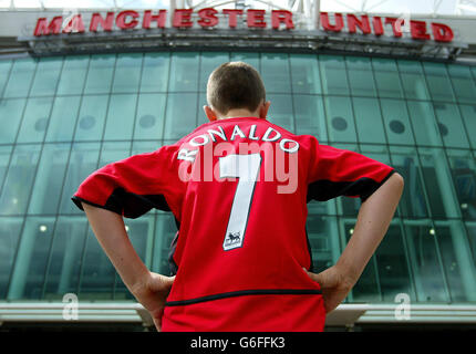 SOCCER Man Utd kit di replica Foto Stock