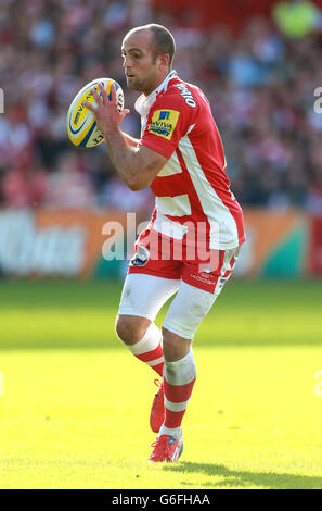 Rugby Union - Aviva Premiership - Gloucester / Exeter Chiefs - Kingsholm Park. Gloucester's Charlie Sharples durante la partita di Aviva Premiership al Kingsholm Stadium di Gloucester. Foto Stock