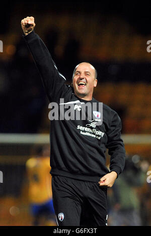 Calcio - Johnstones Paint Trophy - Mansfield Town v Chesterfield - uno stadio di chiamata Foto Stock