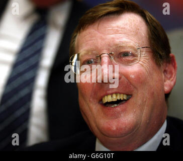 Ulster leader unionista David Trimble Foto Stock