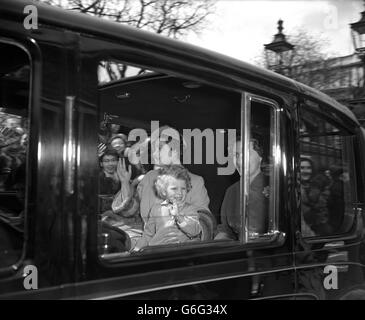 Royalty - Princess Anne lascia Clarence House - Londra Foto Stock