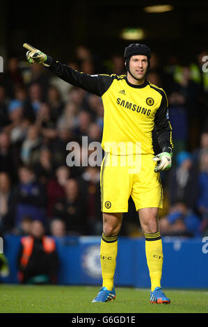 Calcio - Barclays Premier League - Chelsea v Manchester City - Stamford Bridge. Petr Cech, portiere del Chelsea Foto Stock