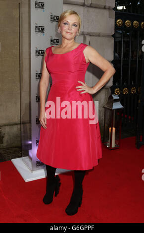 Miranda Richardson in arrivo per il BFI London Film Festival Awards, a Banqueting House, Whitehall, nel centro di Londra. Foto Stock