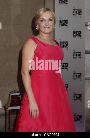 Miranda Richardson in arrivo per il BFI London Film Festival Awards, a Banqueting House, Whitehall, nel centro di Londra. Foto Stock