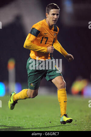 Calcio - FIFA International friendly - Australia / Canada - Craven Cottage. Matt McKay, Australia Foto Stock