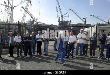 Controversia non ufficiali a sostegno dei colleghi Foto Stock