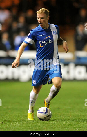 Calcio - Sky Bet League One - Peterborough United v Sheffield United - London Road. Craig Alcock, Peterborough United. Foto Stock