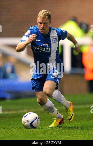 Calcio - Sky Bet League One - Peterborough United v Sheffield United - London Road. Craig Alcock, Peterborough United. Foto Stock