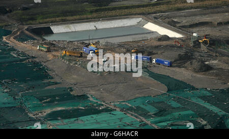 Bord na Mona Drehid discarica stock Foto Stock