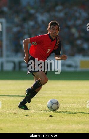 Euro 96 Soccer - FRANCIA / SPAGNA Foto Stock