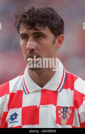 EURO 96 - Calcio - Germania / Croazia - Quarta finale. Nikola Jerkan - Croazia Foto Stock