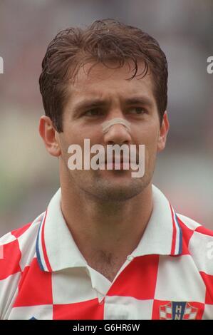 EURO 96 - Calcio - Germania / Croazia - Quarta finale. Igor Stimac - Croazia Foto Stock