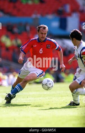 Euro 96. Semi Finale. Francia v Repubblica Ceca. Foto Stock