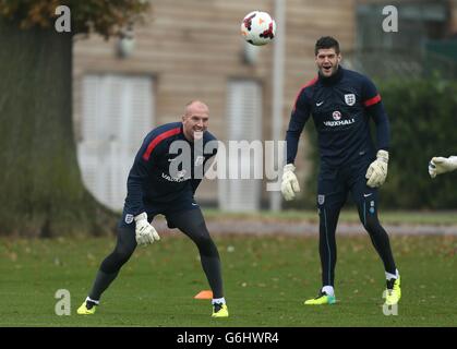 Calcio - amichevole internazionale - Inghilterra v Germania - Inghilterra sessione di formazione - Londra prendere per Colney Foto Stock