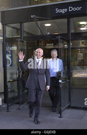 Iain Duncan Smith colazione con gelo Foto Stock