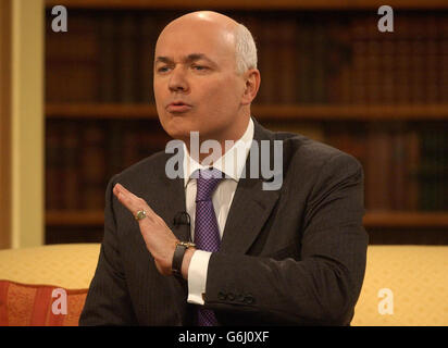 Iain Duncan Smith colazione con gelo Foto Stock