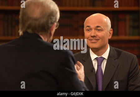 Iain Duncan Smith colazione con gelo Foto Stock