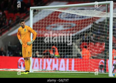 Calcio - International friendly - Inghilterra / Cile - Stadio di Wembley. Fraser Forster, portiere dell'Inghilterra Foto Stock