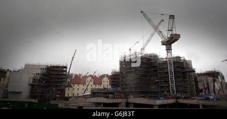 Scottish Parliment palazzo Holyrood inchiesta Foto Stock