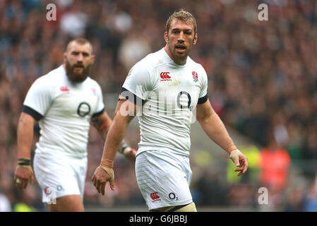 Rugby Union - QBE International - Inghilterra / Nuova Zelanda - Twickenham. Chris Robshaw in Inghilterra durante il QBE International al Twickenham Stadium, Londra. Foto Stock