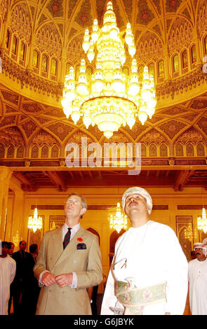 Il principe Charles in Oman Foto Stock