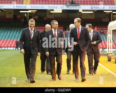 William visite Welsh Rugby Union Foto Stock