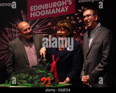 Edinburgh Hogmanay lancio Foto Stock