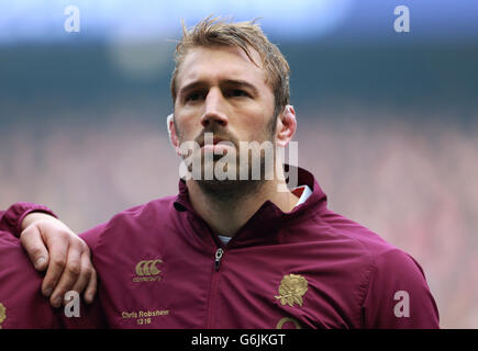 Rugby Union - QBE International - Inghilterra / Nuova Zelanda - Twickenham. Chris Robshaw in Inghilterra durante il QBE International al Twickenham Stadium, Londra. Foto Stock