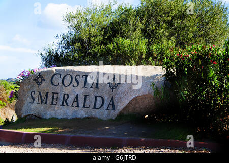 Costa Smeralda roccia della sardegna italia hollyday Foto Stock