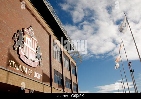 Calcio - Barclays Premier League - Sunderland / Manchester City - Stadio della luce. Lo stadio di luce prima della Barclays Premier League partita Sunderland / Manchester City allo Stadio di luce, Sunderland Foto Stock