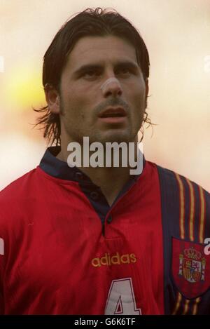 Soccer. Euro 96. Francia / Spagna Foto Stock