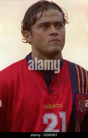 Soccer. Euro 96. Francia / Spagna Foto Stock
