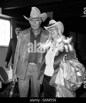 Jim Davis - Aeroporto di Heathrow - Londra Foto Stock