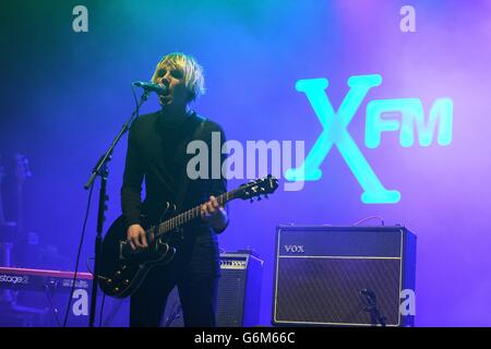 Nathan Day of Darlia si esibisce al Winter Wonderland 2013 di XFM, all'O2 Apollo Manchester. Foto Stock