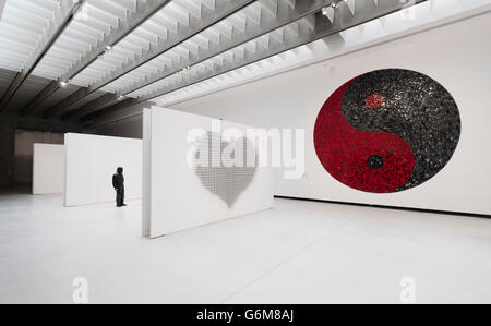 Interno del MAXXI Centro Nazionale delle Arti Contemporanee di Zaha Hadid in Roma, Italia Foto Stock