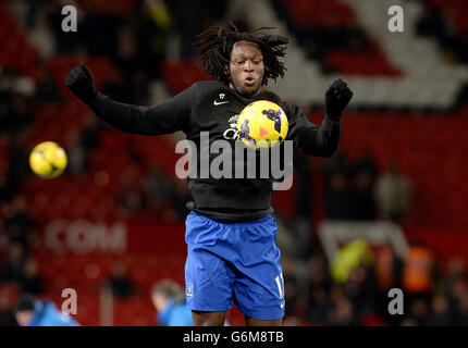 Calcio - Barclays Premier League - Manchester United v Everton - Old Trafford. Romelu Lukaku, Everton Foto Stock