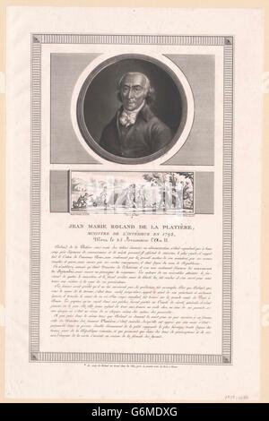 Roland de La Platière, Jean Marie Foto Stock