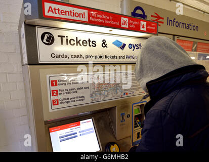 Le tariffe ferroviarie relazione Foto Stock