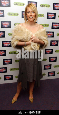 Fay Ripley, attrice di Cold Feet, durante l'annuale British Comedy Awards presso i London Television Studios a sud di Londra. Foto Stock