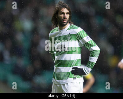 Calcio - Scottish Premier League - Celtic v Heart of Midlothian - Celtic Park. Celtic's Georgios Samaras durante la partita della Scottish Premiership al Celtic Park, Glasgow. Foto Stock